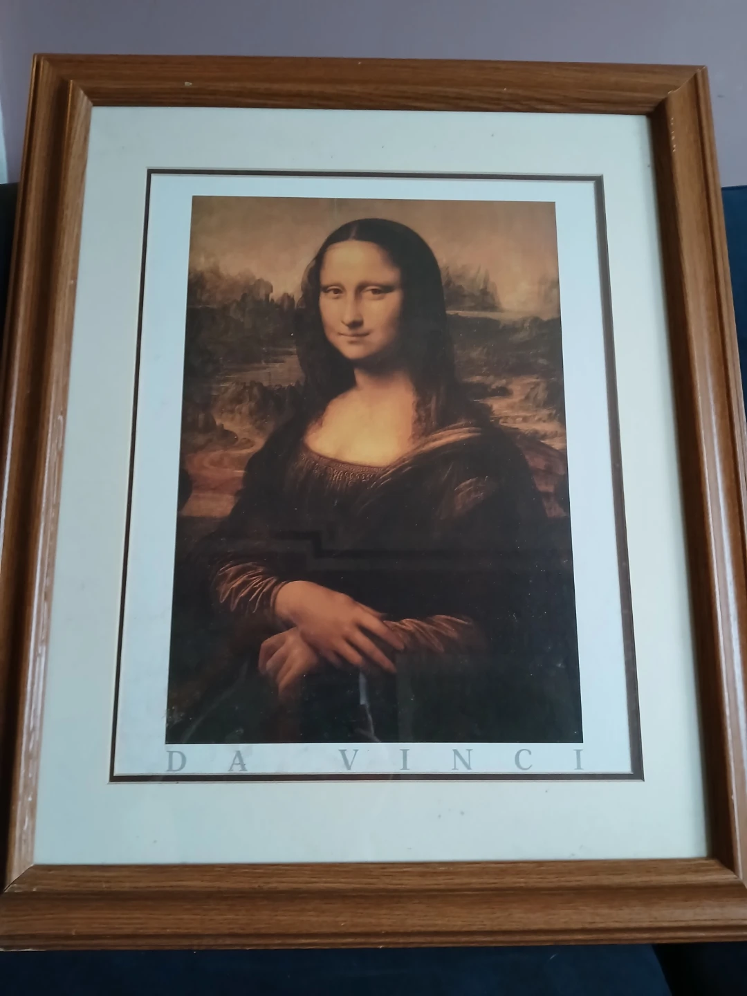 Framed Da Vinci Mona Lisa Print