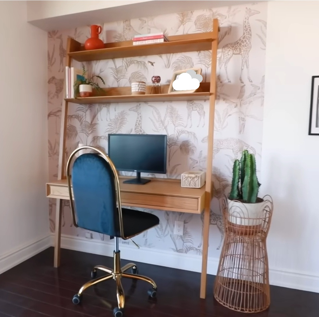 Article Fantol 51.5" Leaning Desk - Natural Oak