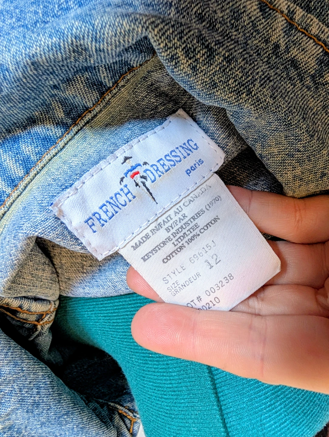 French Dressing Paris Denim Vest - Size 12 - photo 3