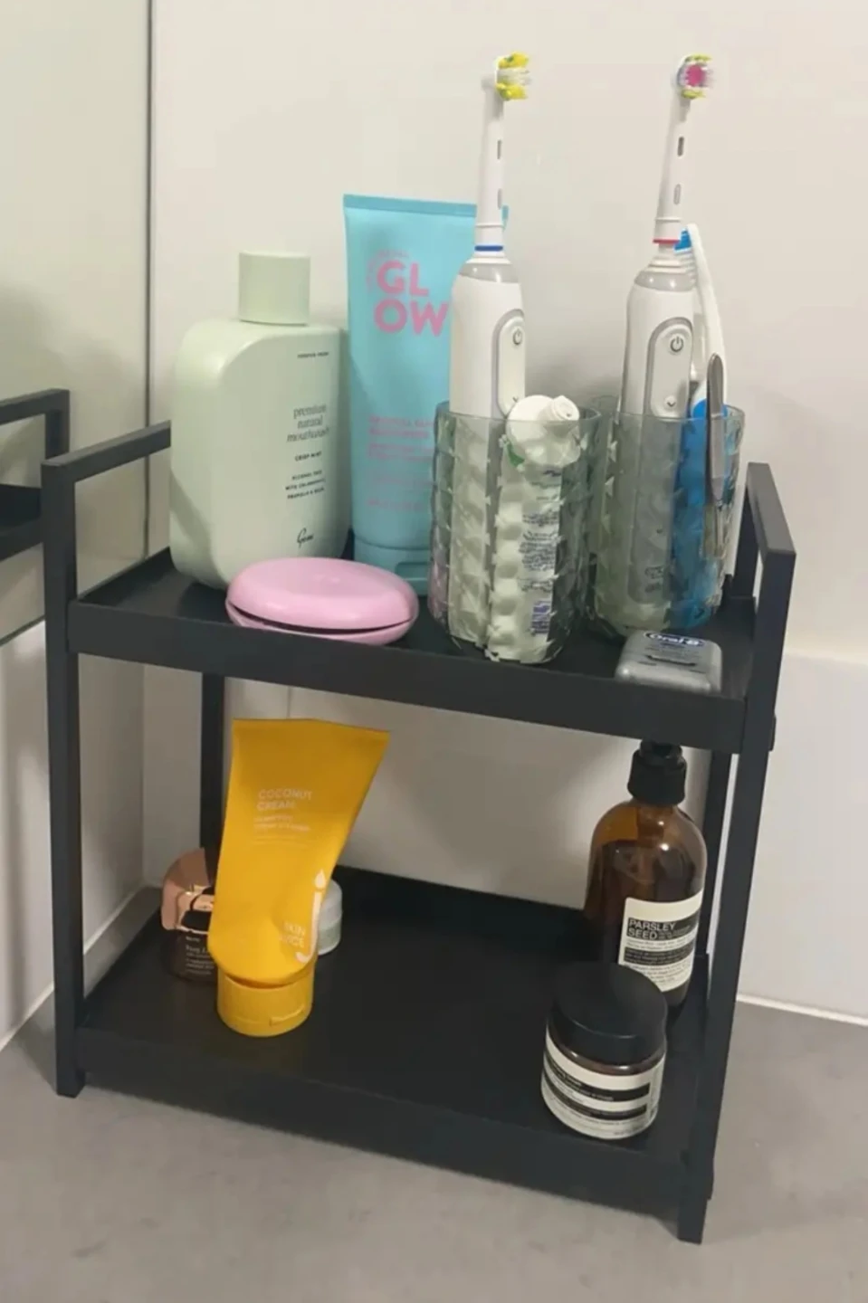 2-Tier Bathroom Storage Shelf