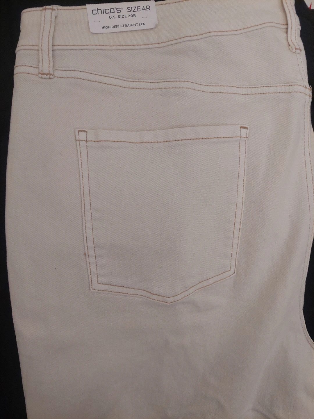 Chico's High Rise Straight Leg Crop Pants Size 20R