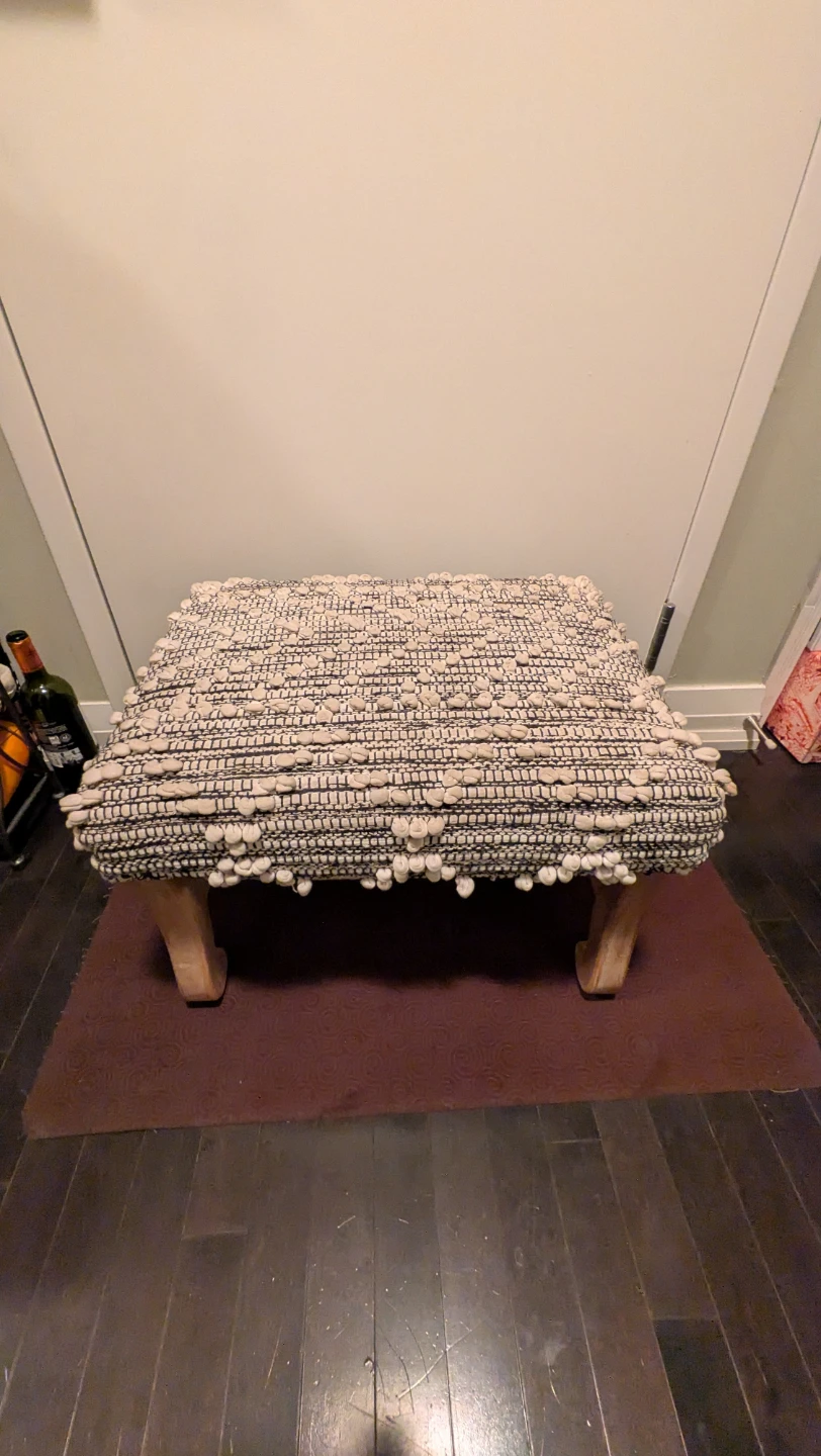 Woven Ottoman Footstool