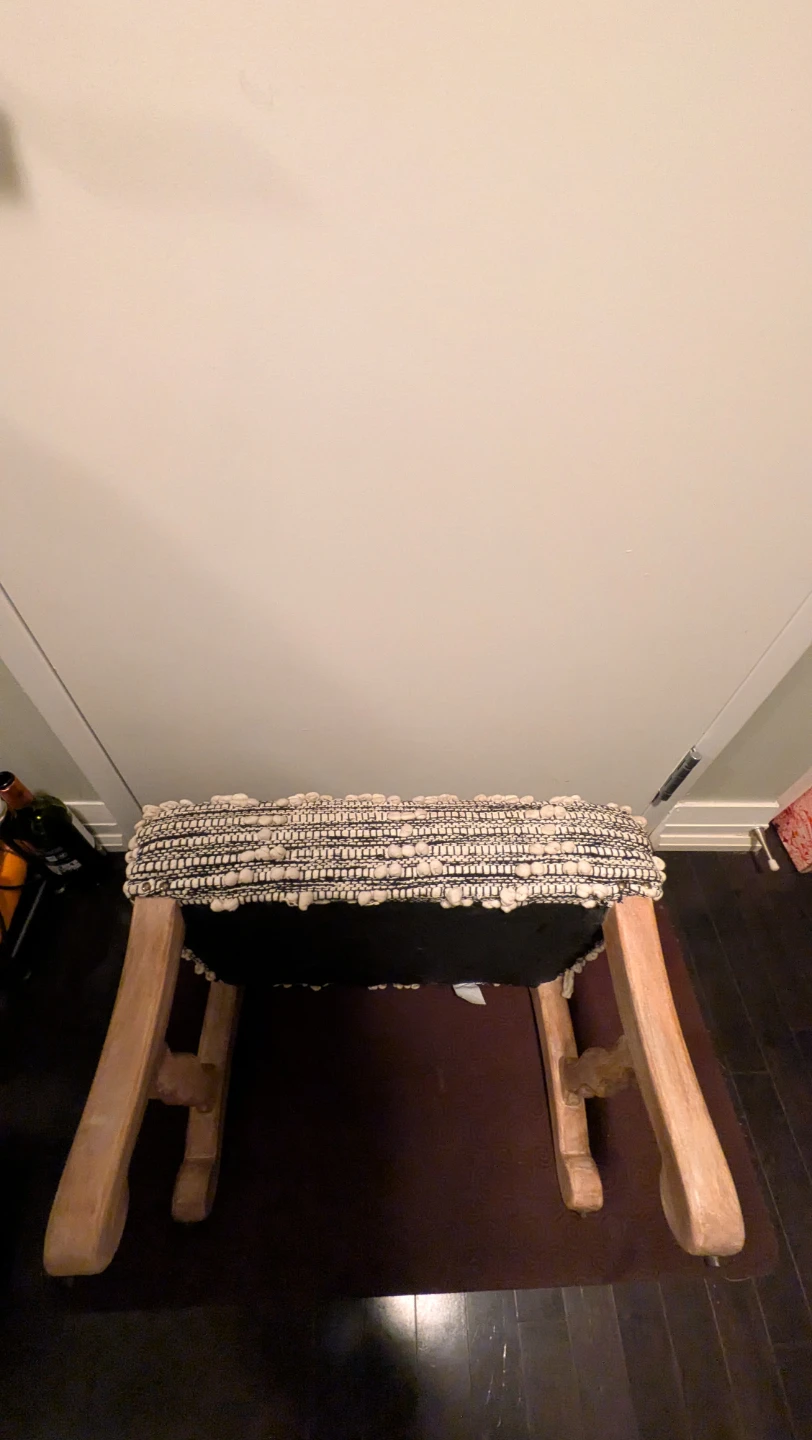 Woven Ottoman Footstool - photo 2