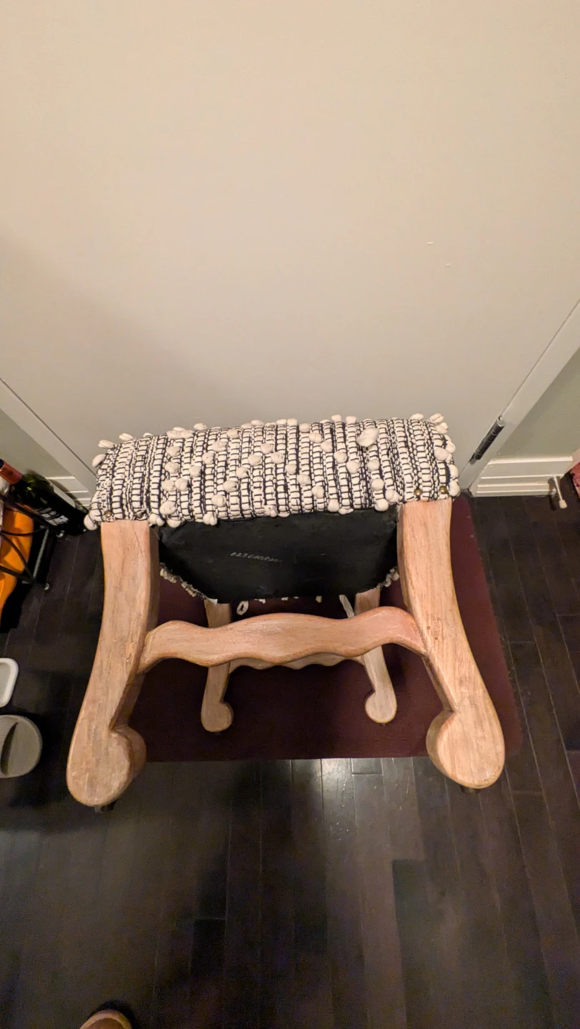 Woven Ottoman Footstool - photo 3