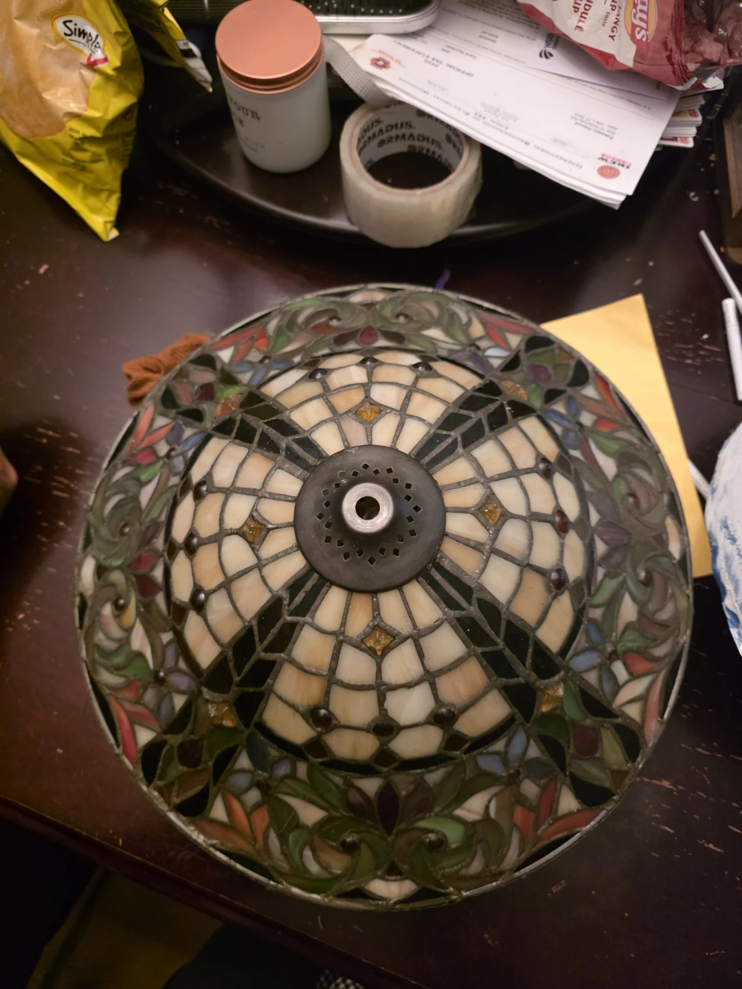 Tiffany Style Stained Glass Lamp Shade 2x - photo 2