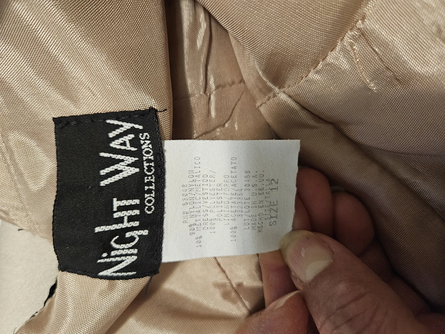 Night Way Collections Lace and Satin Dress - Size 12 - photo 5