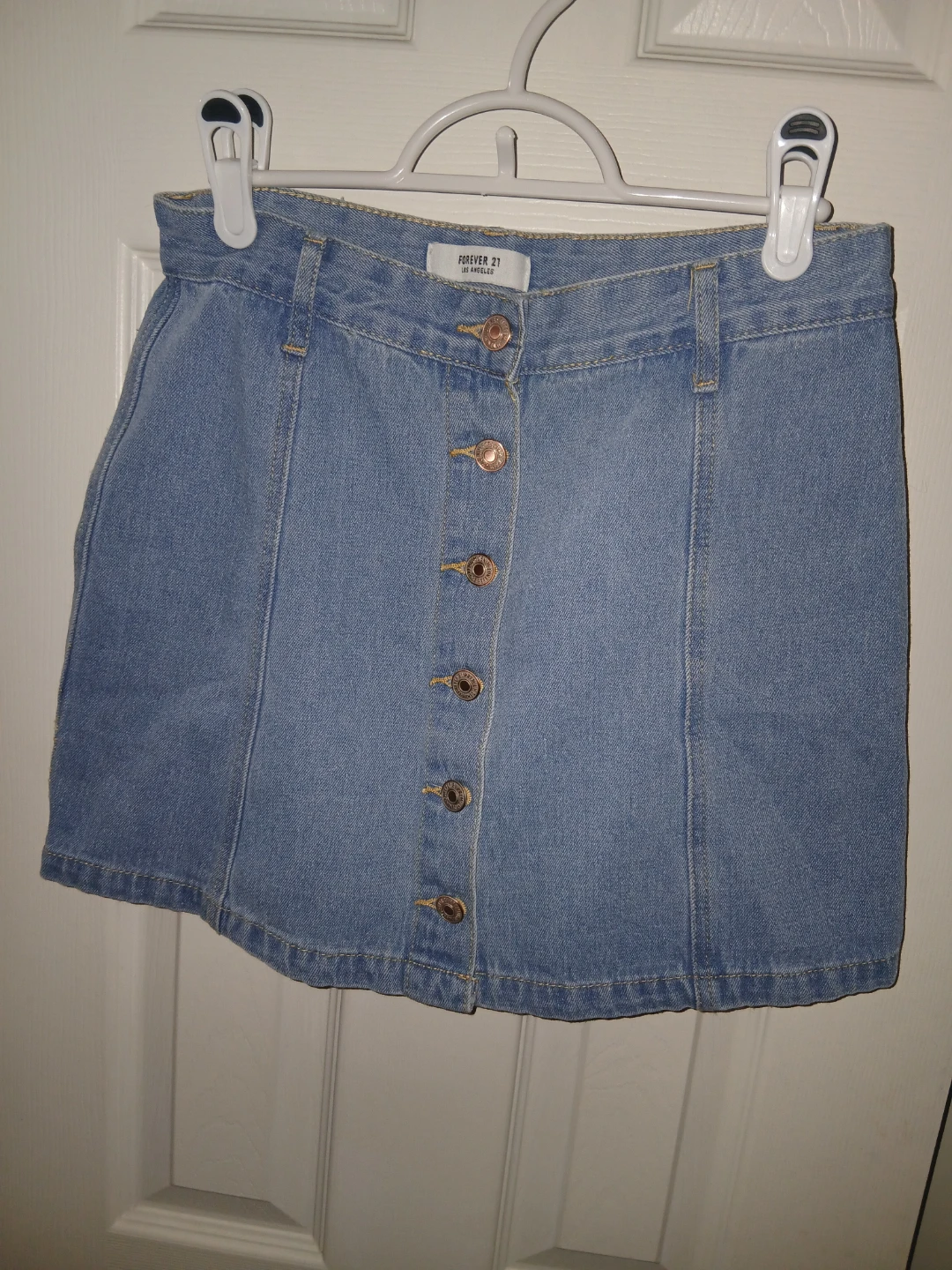 Forever21 Jean Skirt + Aeropostale Cable Knit Sweater Vest - photo 3