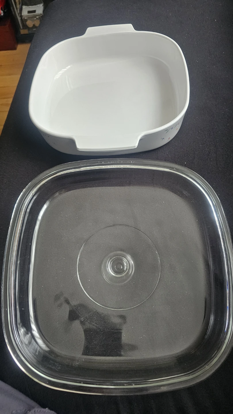 Corningware English Meadow Square Casserole Dish with Lid - photo 4