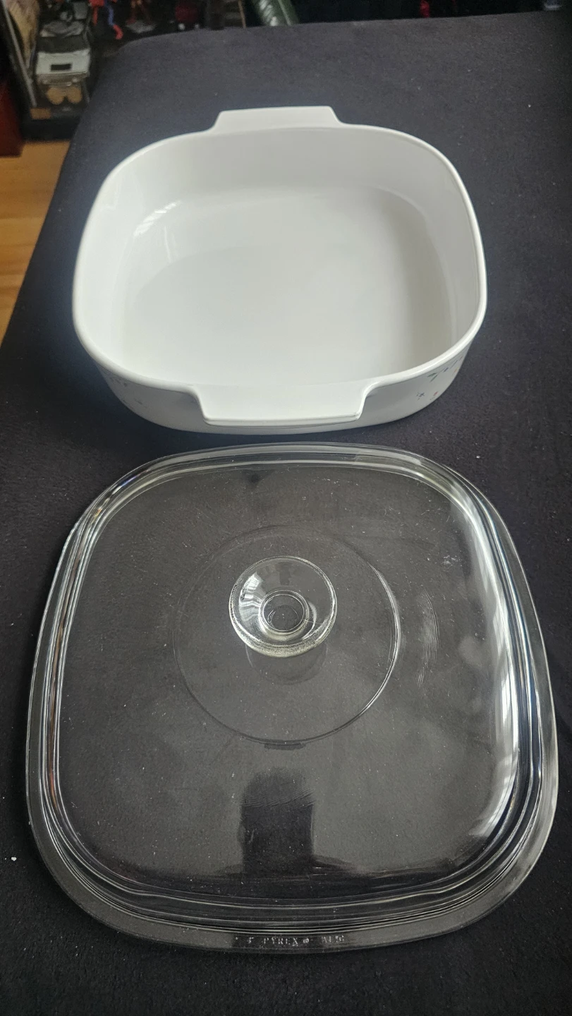 Corningware English Meadow Square Casserole Dish with Lid - photo 5