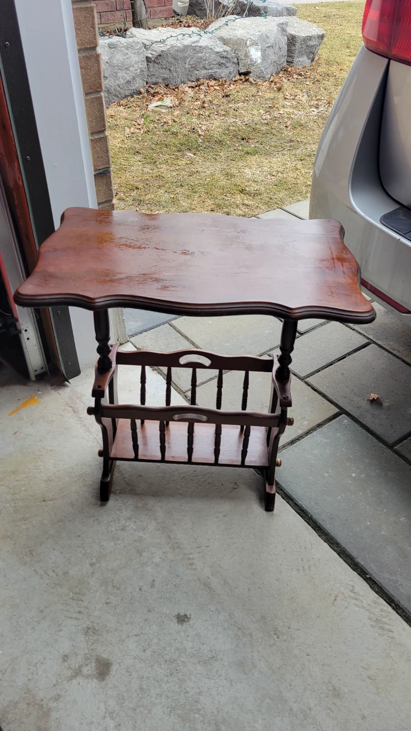 Wooden Magazine Table