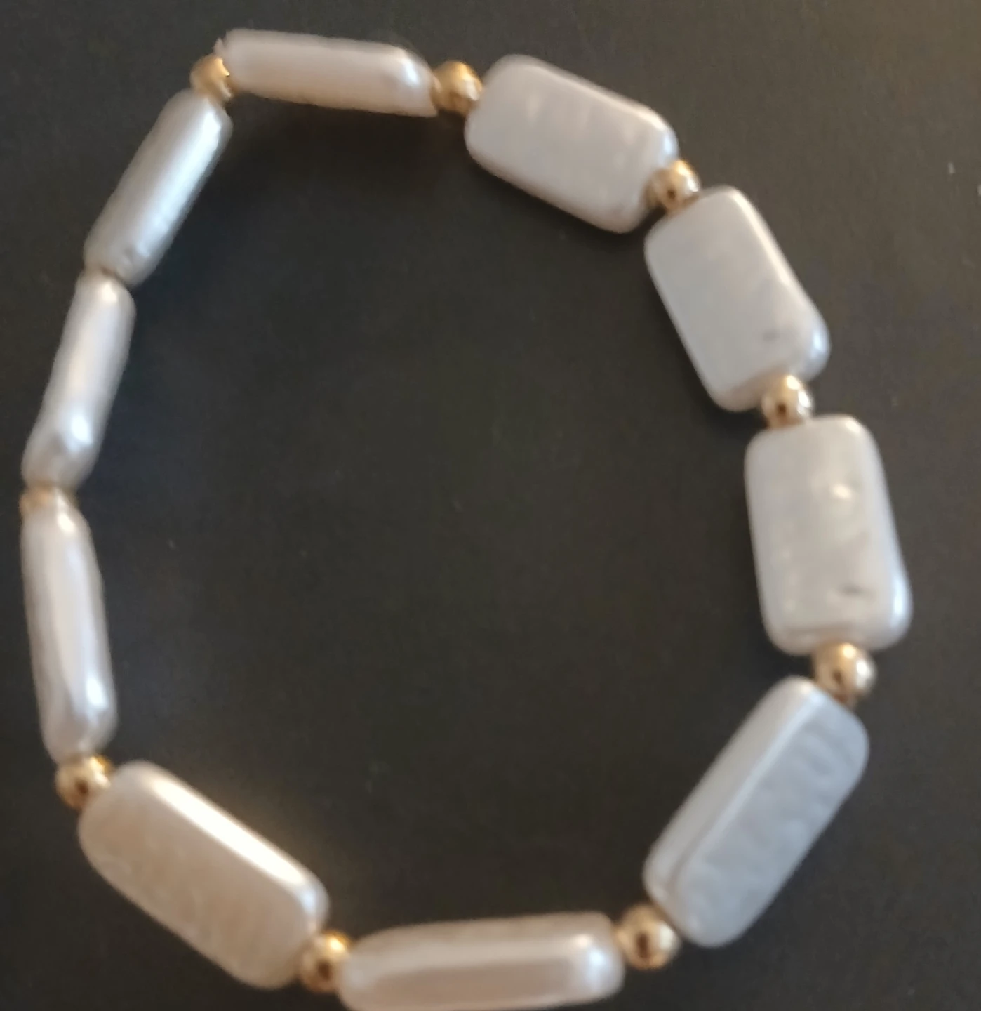 Set of 3 Beaded Bracelets - Pearl and Stone Mix - photo 4