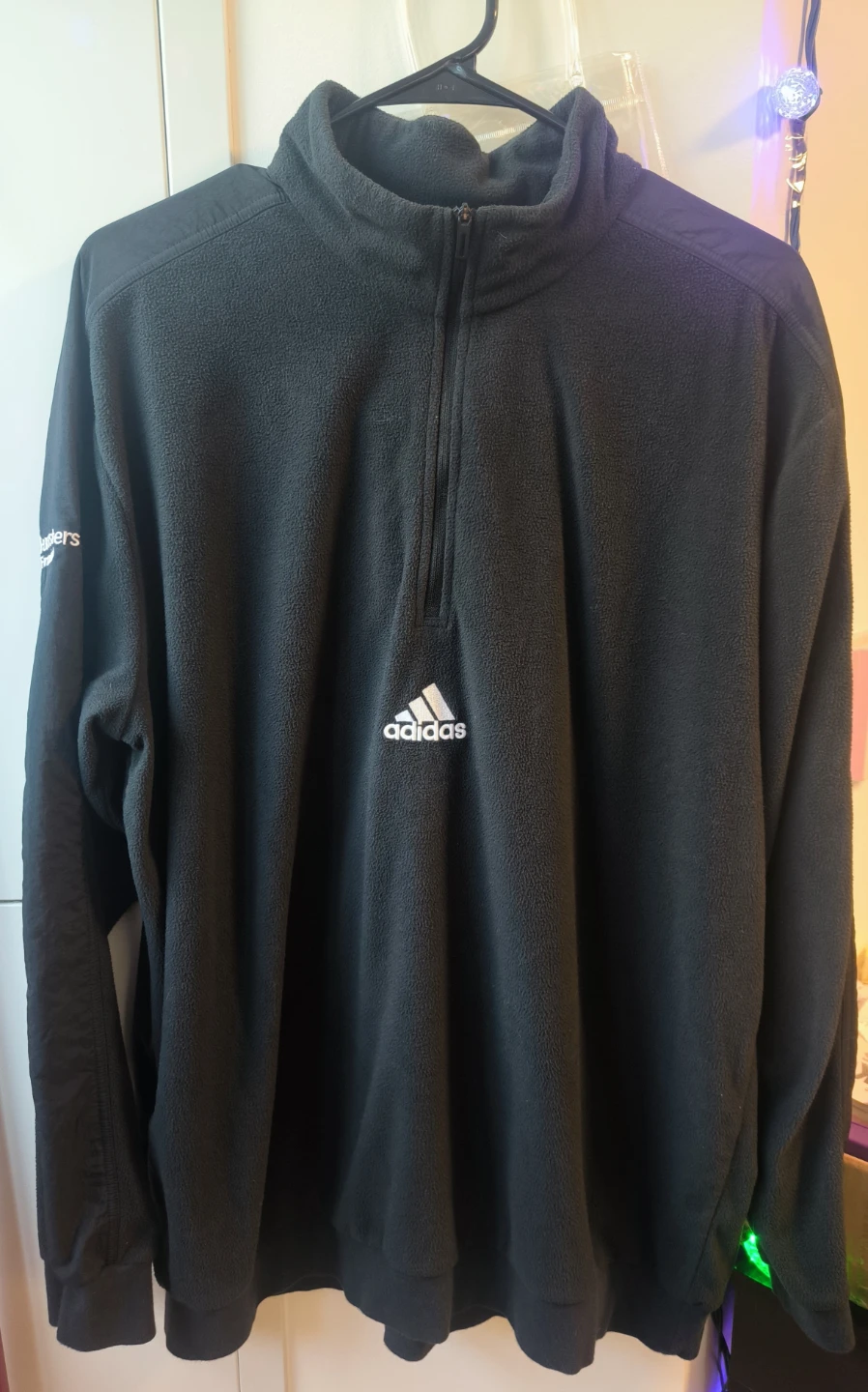 Adidas Fleece Quarter Zip - Black - XL