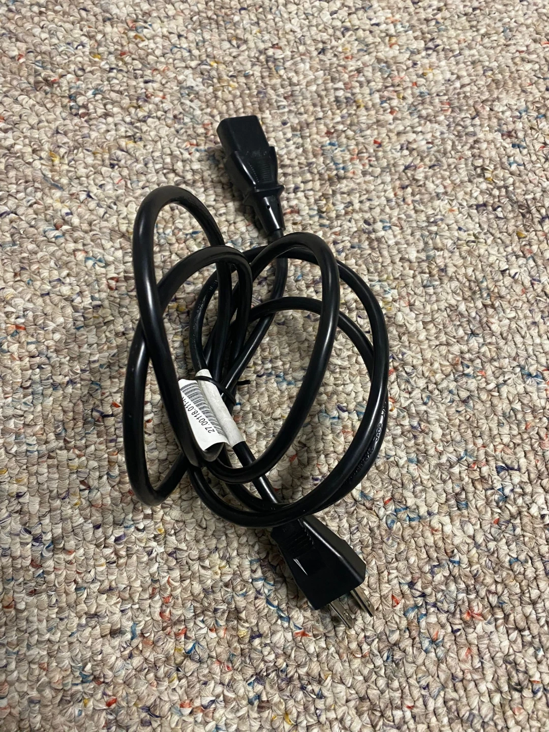Black Power Cord Cable
