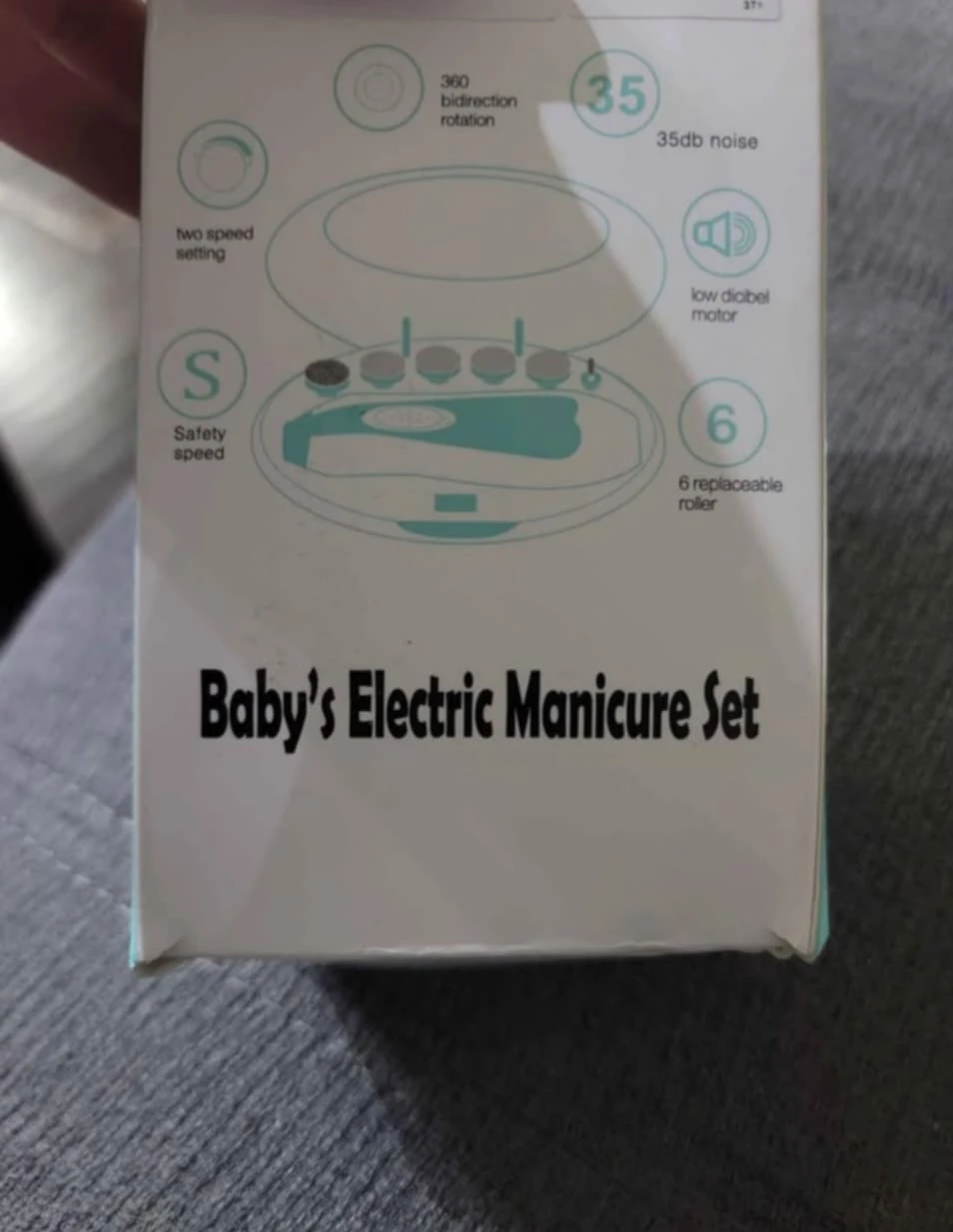 Baby Nail Trimmer - Electric Safe Baby Nail File,... - photo 2