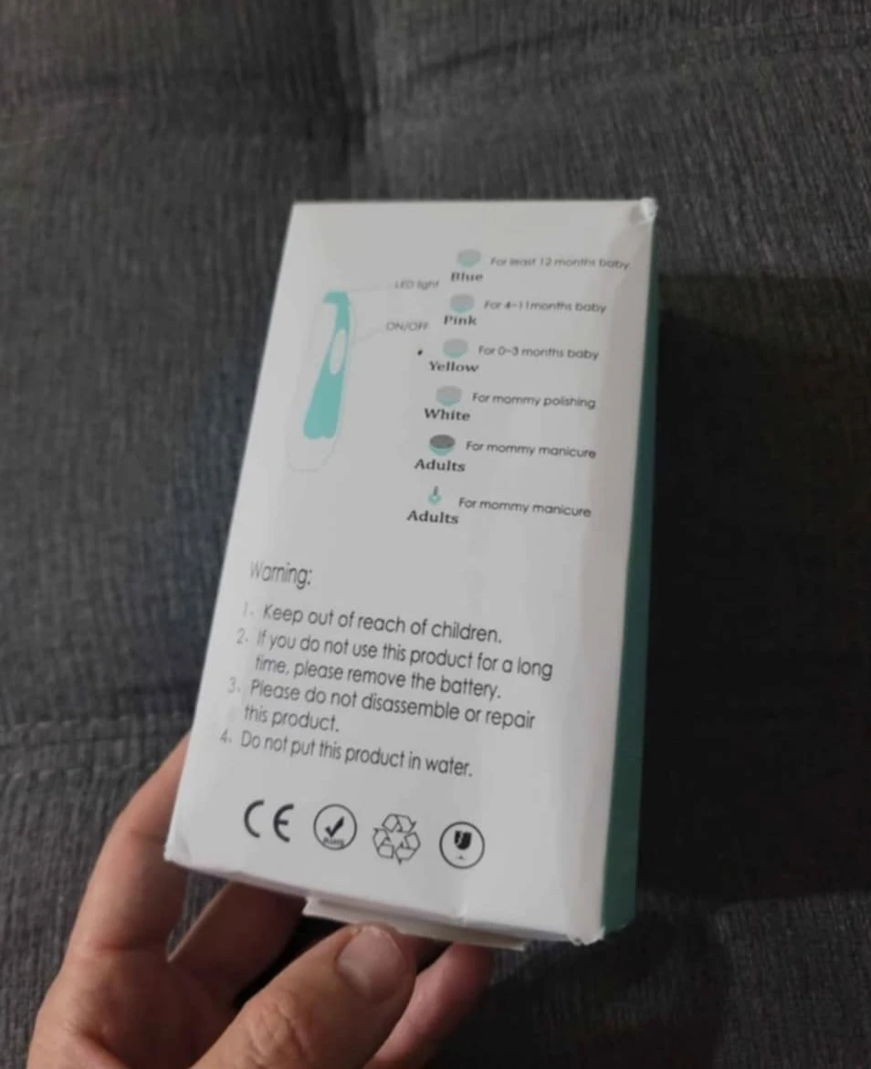 Baby Nail Trimmer - Electric Safe Baby Nail File,... - photo 3