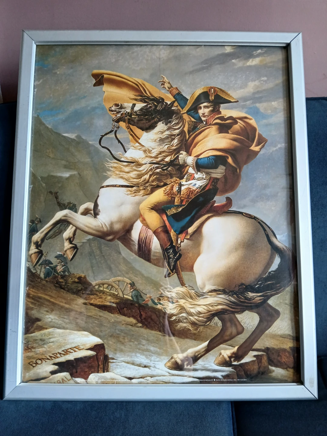 Title: "Napoleon Crossing the Alps"