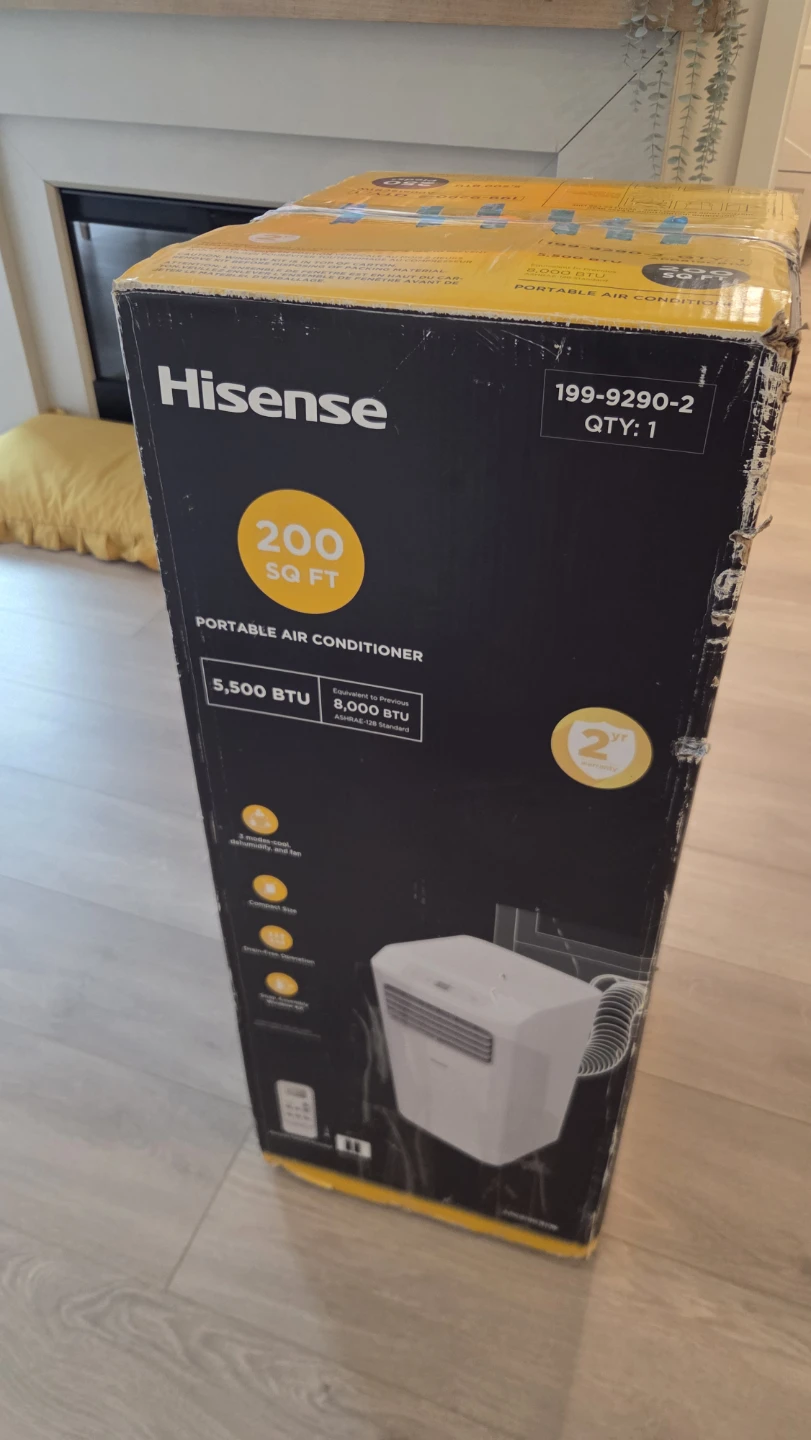 Hisense Portable Air Conditioner – 5500 BTU (200 sq ft)