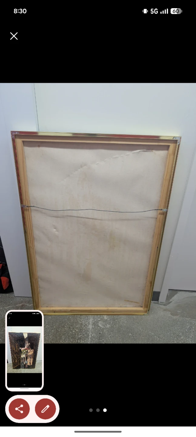 Framed Artwork - Scene with Figures - photo 2
