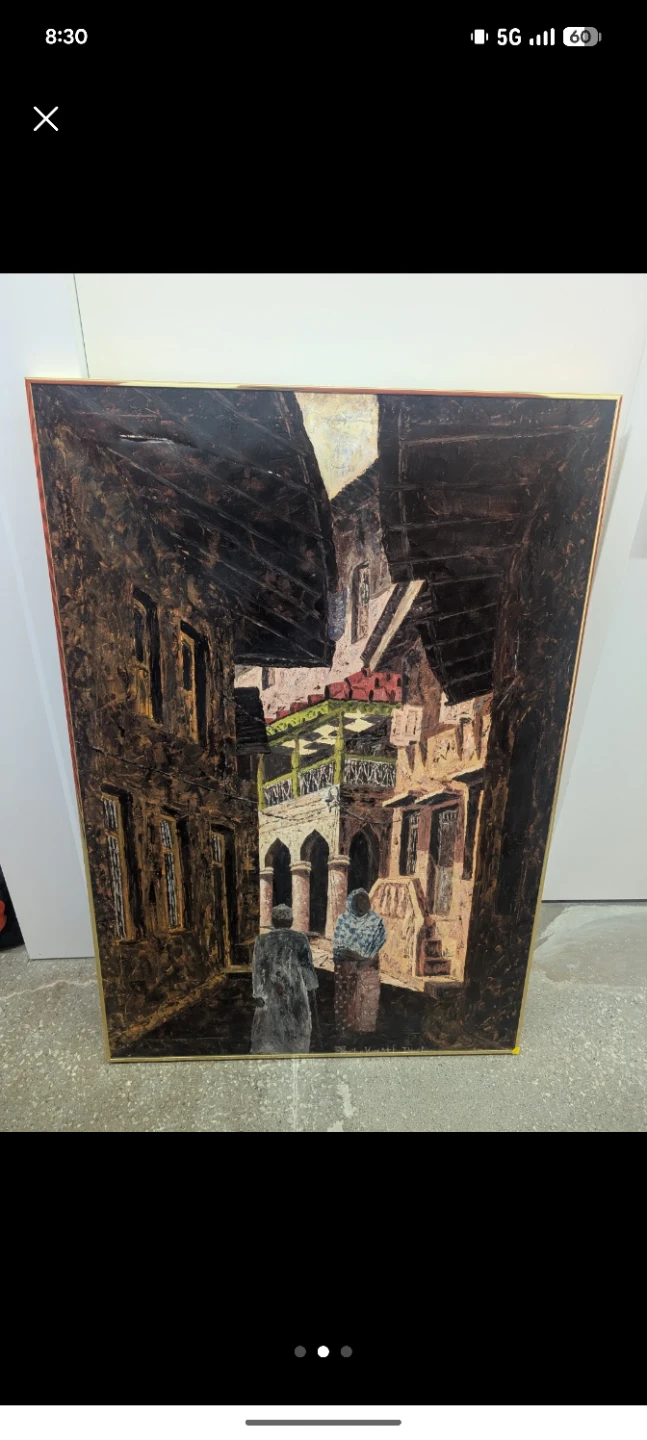 Framed Artwork - Scene with Figures - photo 3