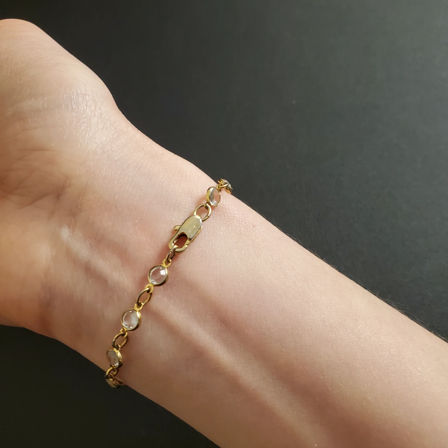 Gold tone chain bracelet - photo 3