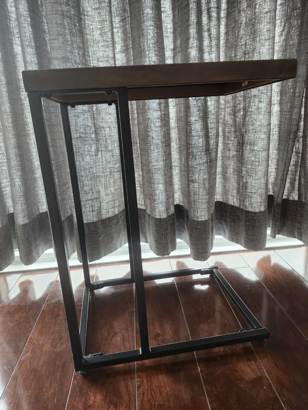 C-Table with Wood Top