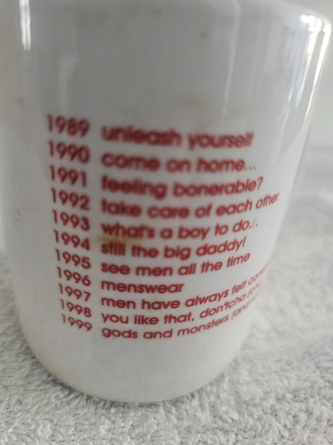 Woody's Toronto 10th anniversary mug 1989-1999 - photo 2