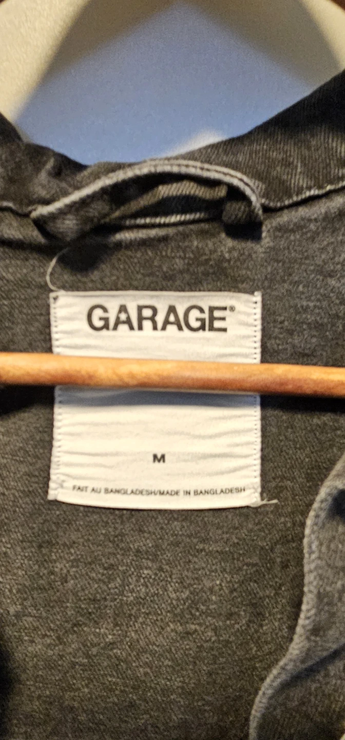 Garage Black Denim Cropped Jacket - Size M - photo 2