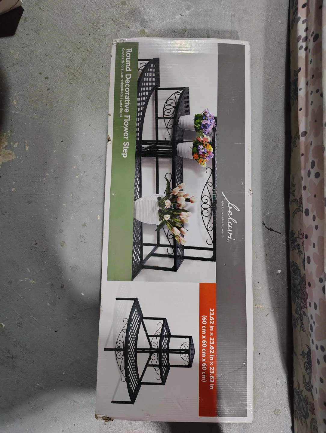 Belair Round Decorative Flower Step Plant Stand