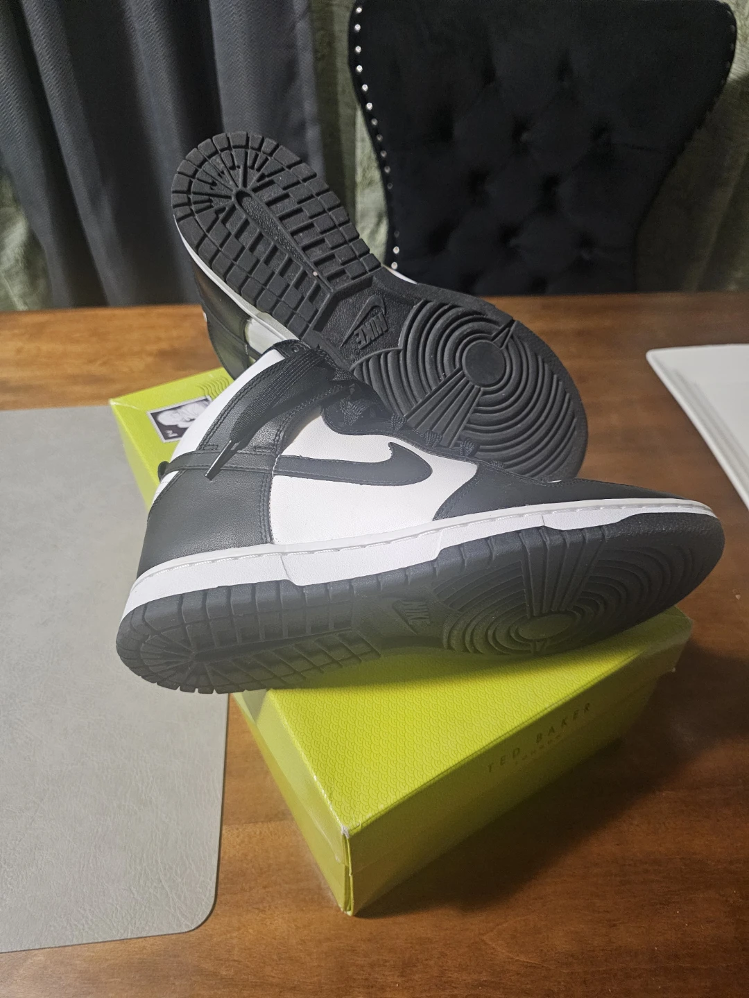 Nike High-Top Sneakers - Black and White