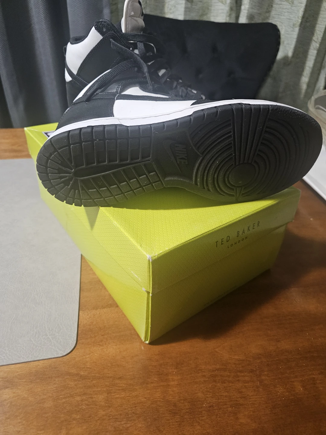 Nike High-Top Sneakers - Black and White - photo 2