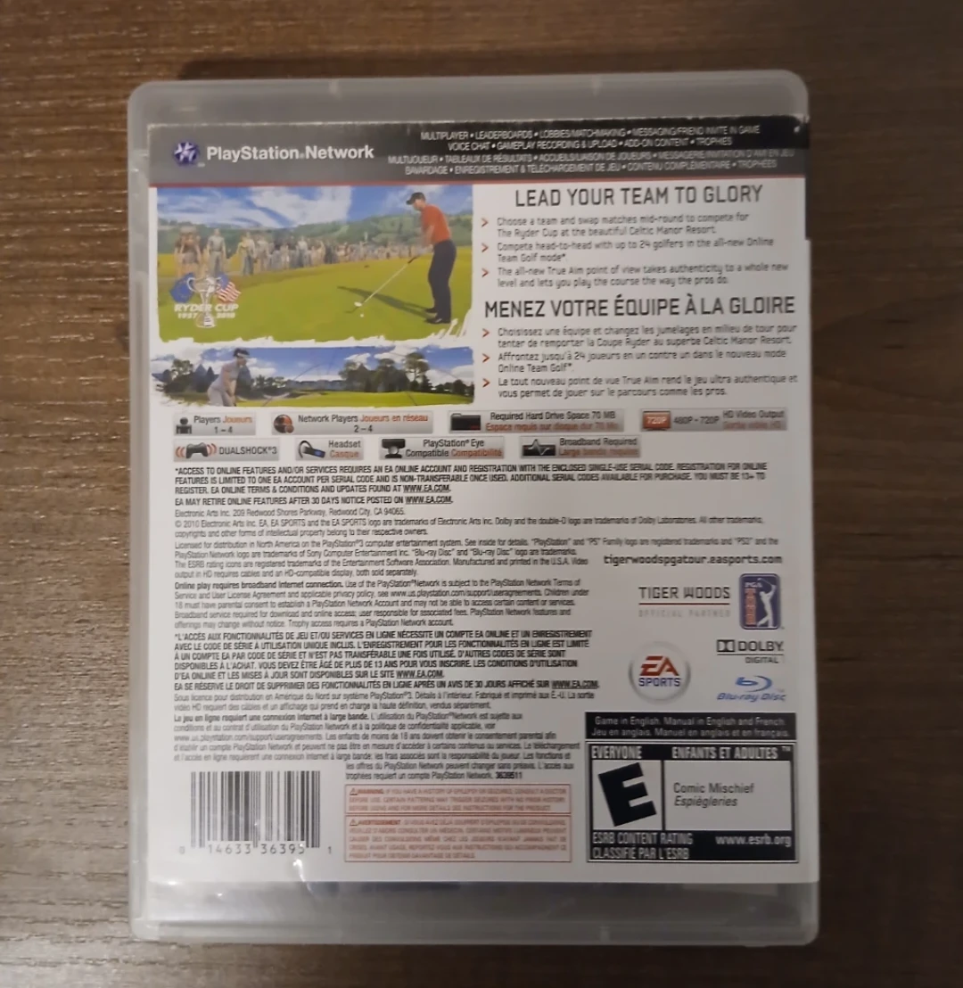 Tiger Woods PGA Tour 11 PS3 Game - photo 3