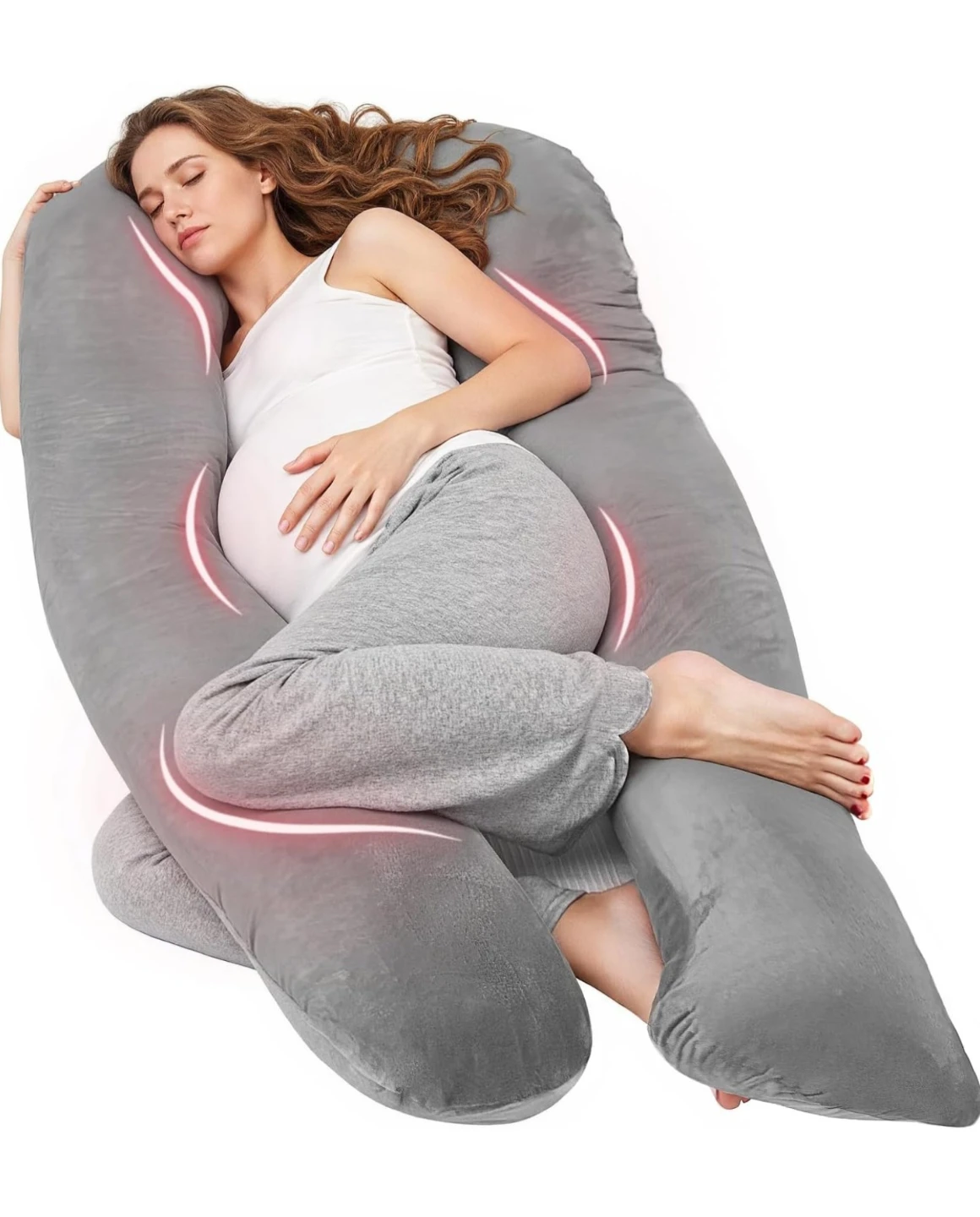 Rarely used Nuiiee U-Shaped Pregnancy Pillow