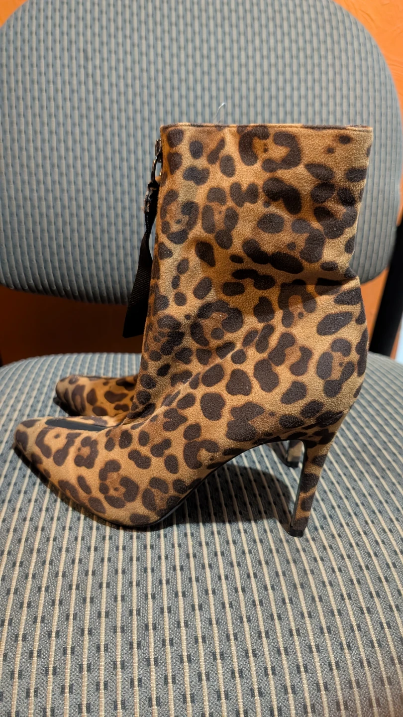 Leopard Print Ankle Boots - photo 3