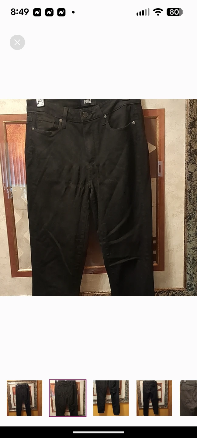 PAIGE Black Denim Ultra Skinny - photo 2