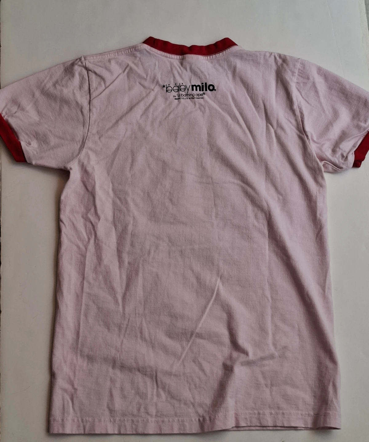 Baby Milo A Bathing Ape Pink Ringer Tee - photo 2