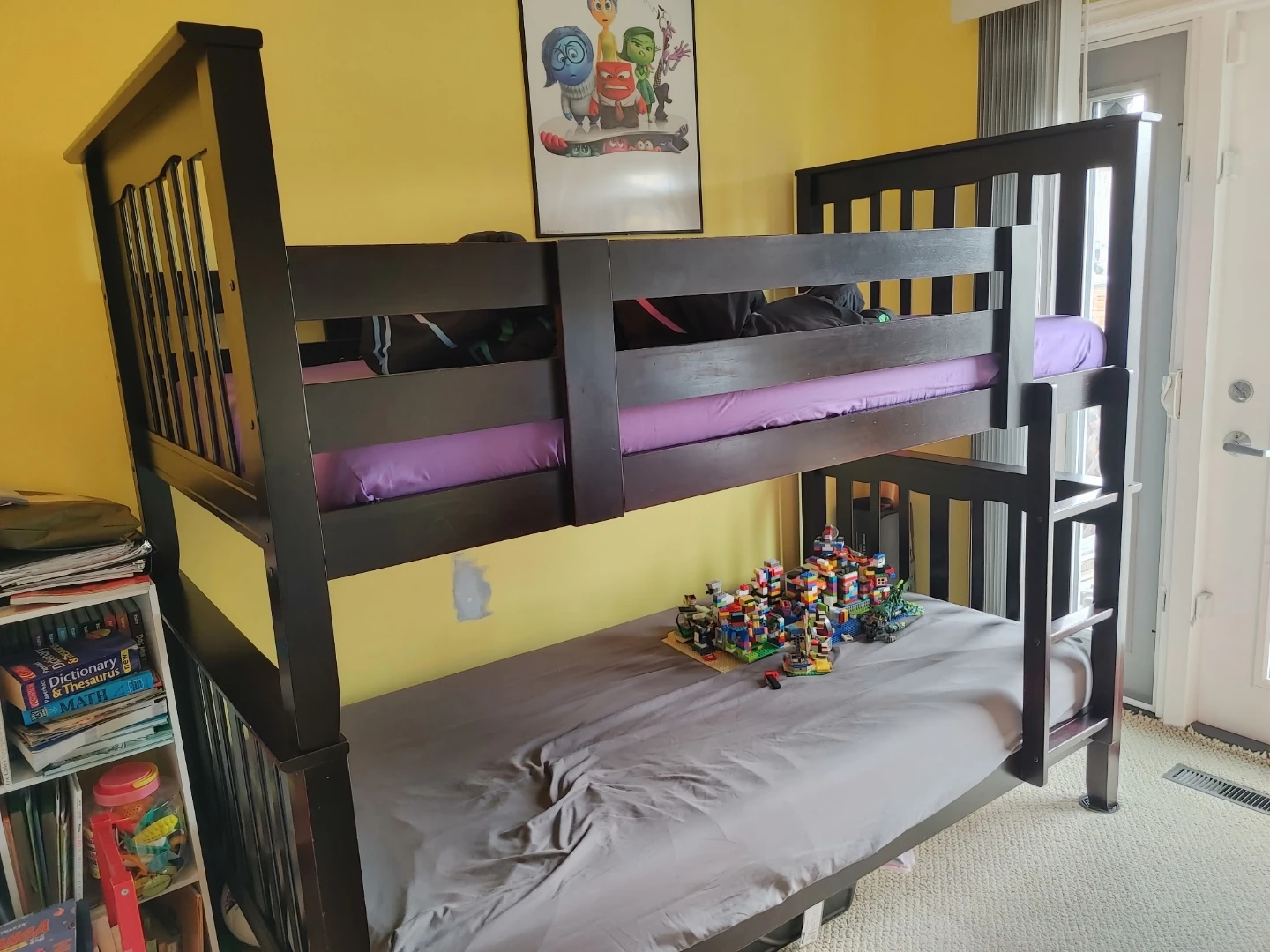Dark Brown Wooden Bunk Bed - photo 3
