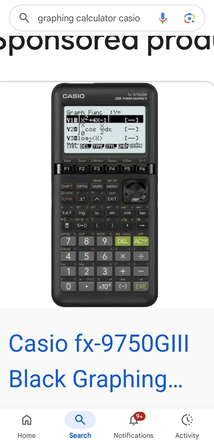 Graphing calculator new:- excellent quality under warranty