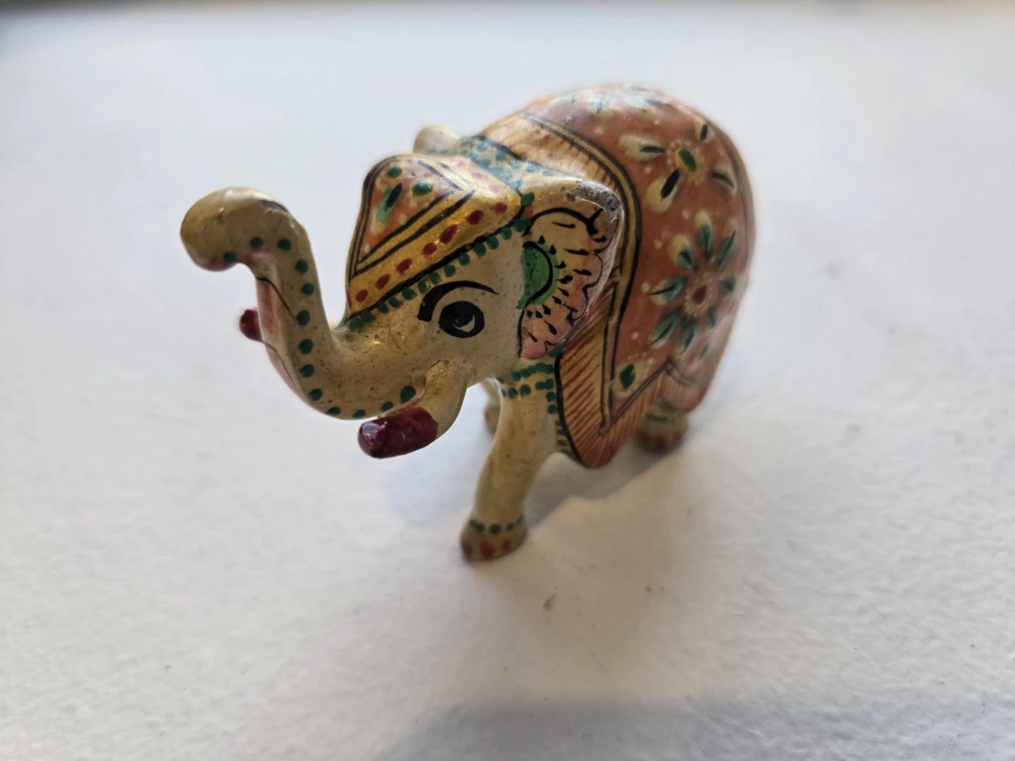 Hand-Painted Decorative Elephant Figurine - photo 3