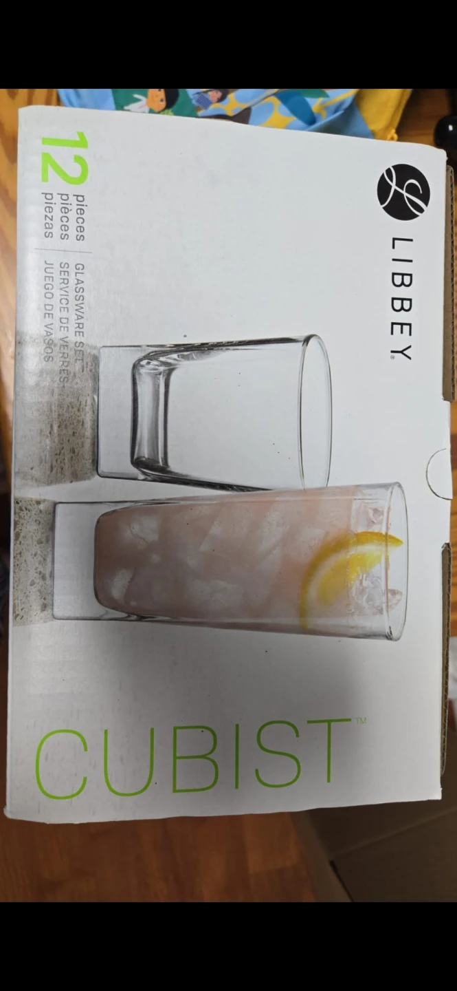 Libbey Cubist Glassware juice Set - 12 Pieces