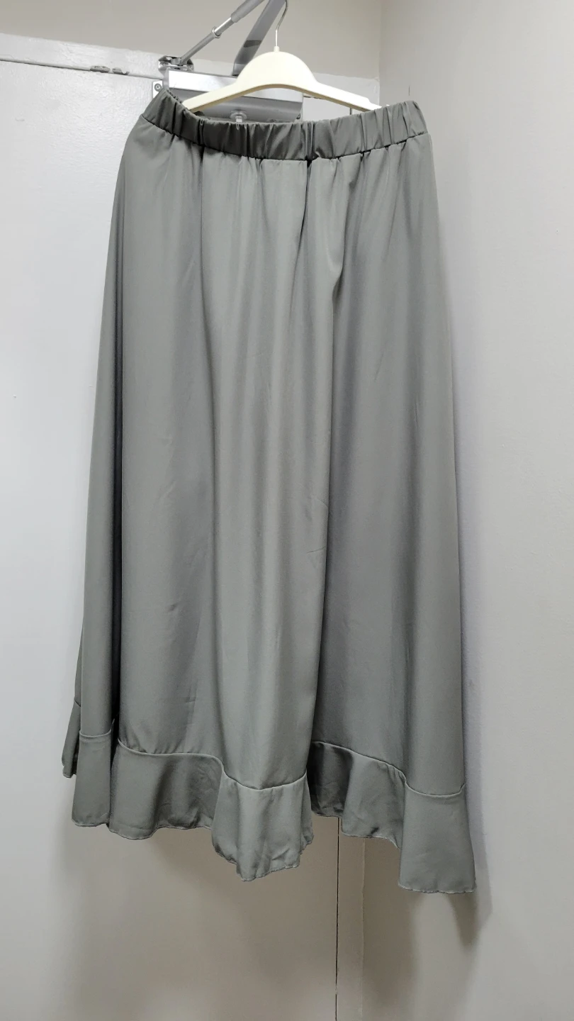 Women Casual Plain Tie-Waist Wrap Skirts Pants - photo 2