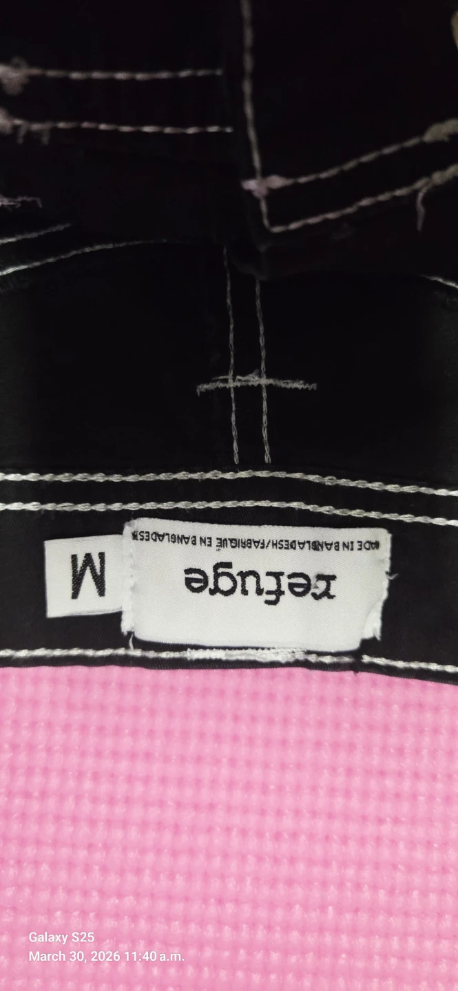 Refuge Black Cargo Pants Size M - photo 2