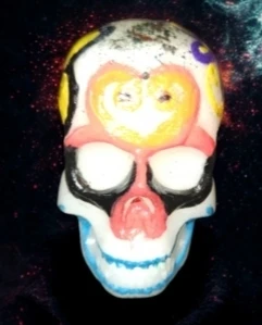 Bougie décorative crâne "Day of the Dead"