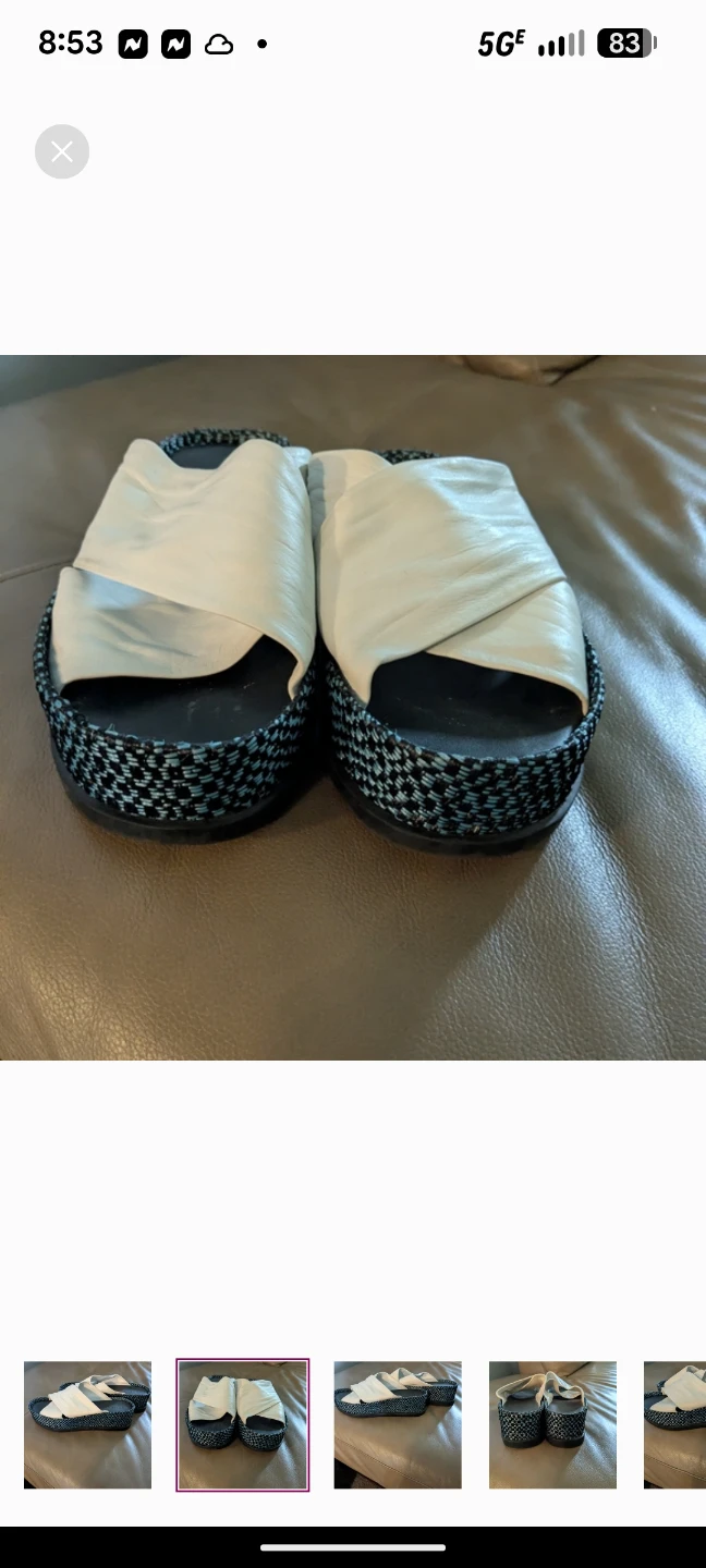 Sigerson Morrison Blac Sandals with Woven Design - photo 2