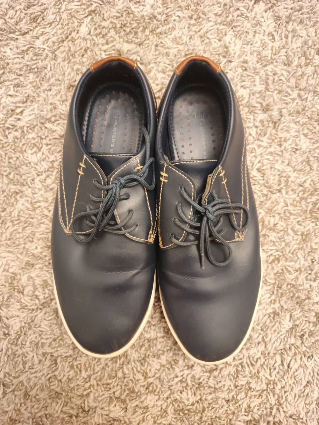 Men's Navy Blue & Brown Shoes - photo 5