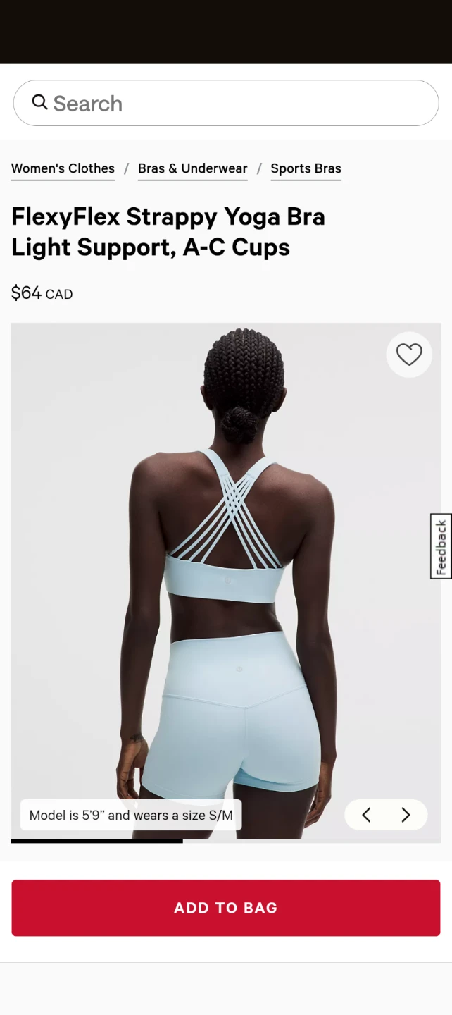 Lululemon Bra Size 8 NWOT