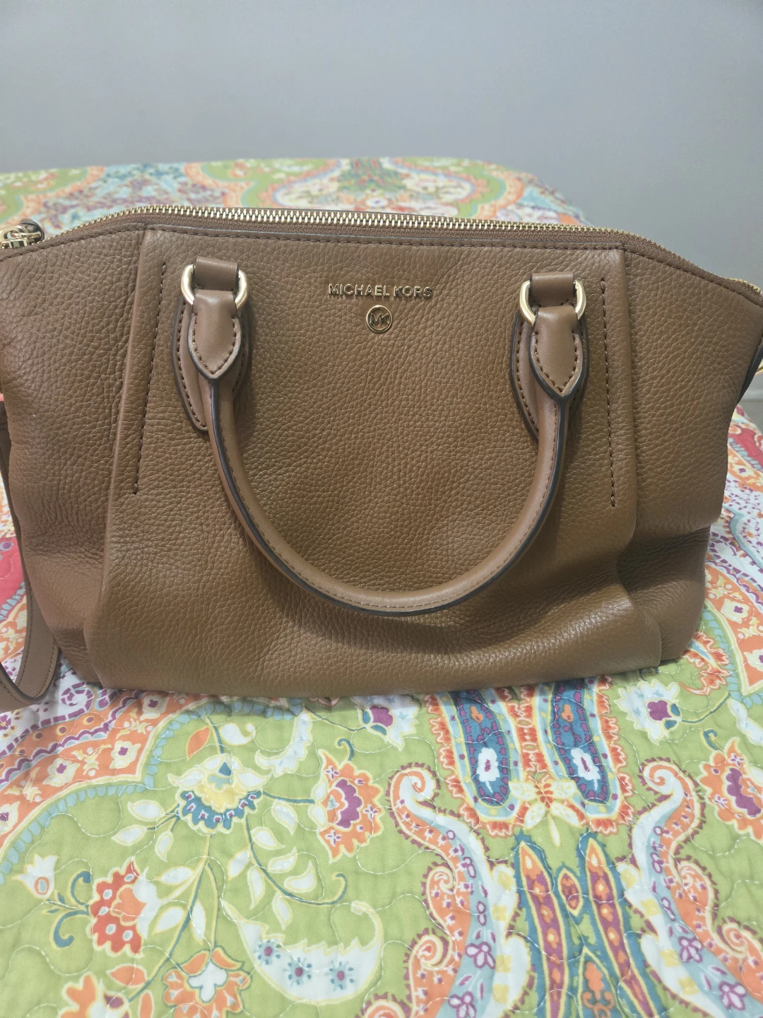 Michael Kors Brown Leather Satchel