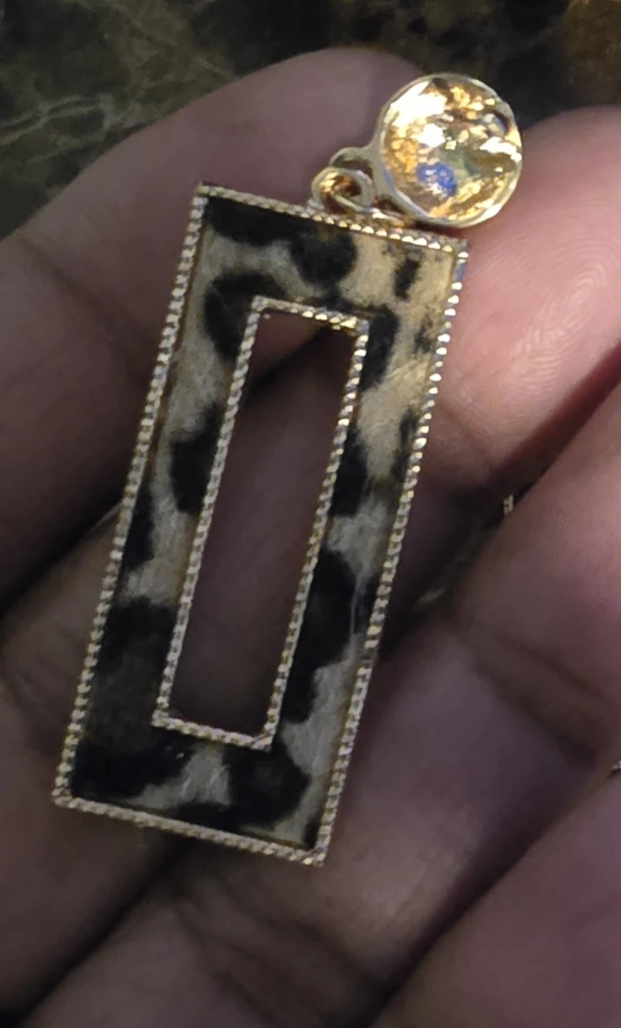 Leopard Print Dangle costume Earrings for pierced ears - photo 3
