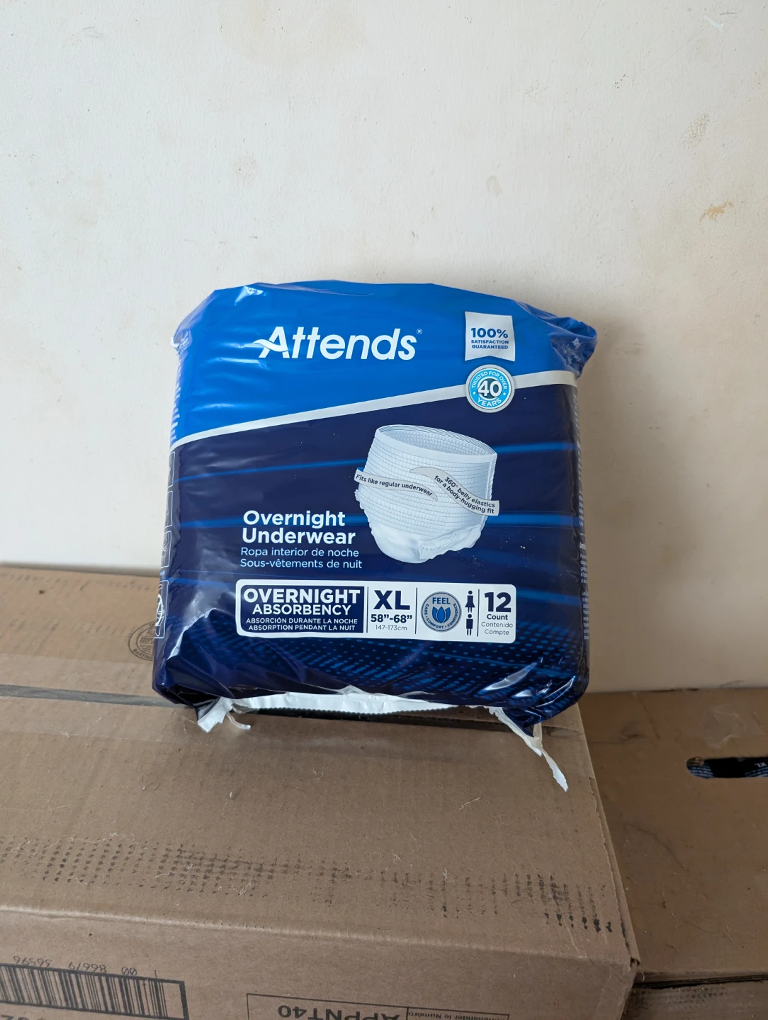 Attends Overnight Underwear XL (12 Count)