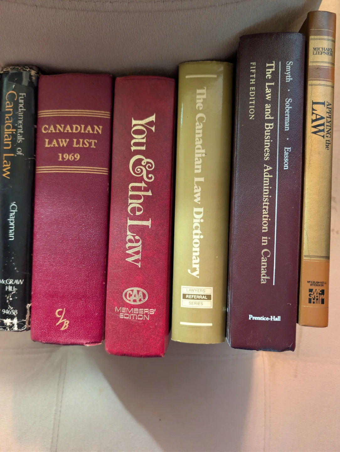 The Canadian Law Books 60's 70's