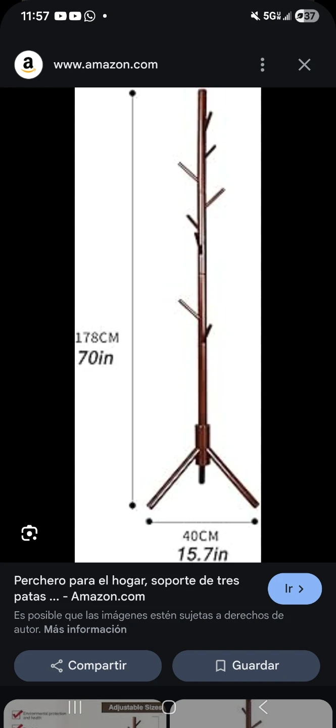 Wooden Coat Rack Tree - photo 4